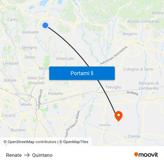 Renate to Quintano map