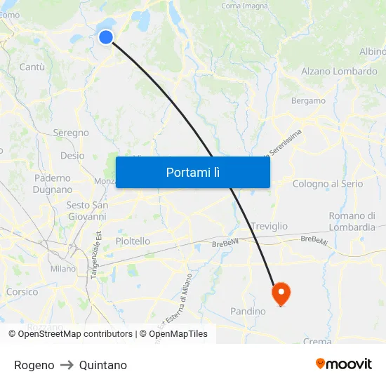 Rogeno to Quintano map