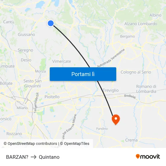 BARZAN? to Quintano map
