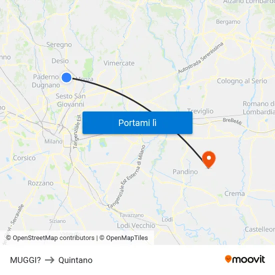 MUGGI? to Quintano map