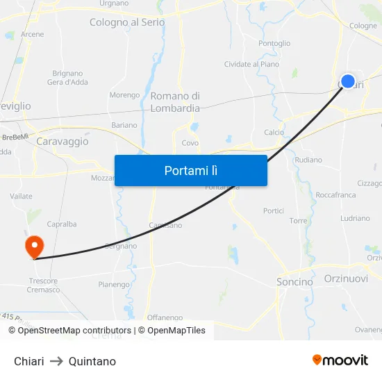 Chiari to Quintano map
