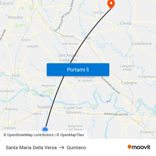 Santa Maria Della Versa to Quintano map
