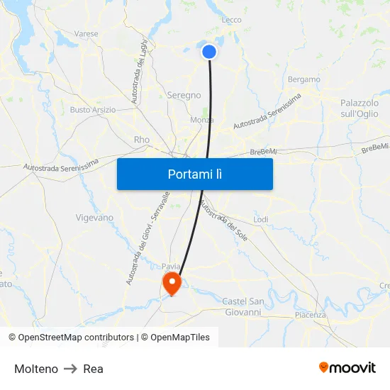 Molteno to Rea map