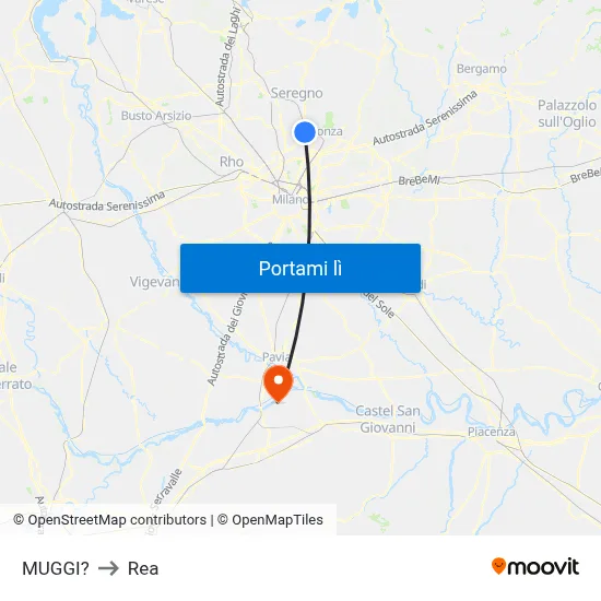MUGGI? to Rea map