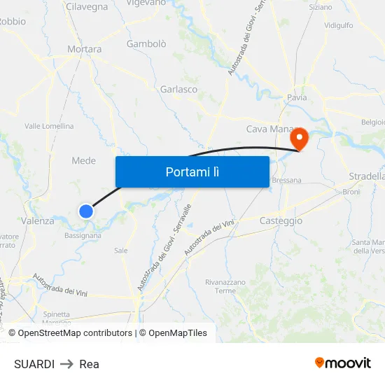 SUARDI to Rea map