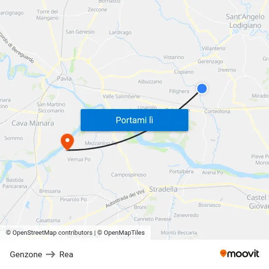 Genzone to Rea map