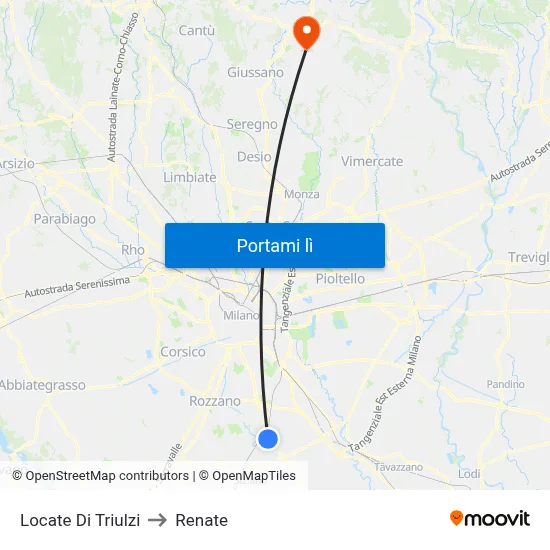 Locate Di Triulzi to Renate map