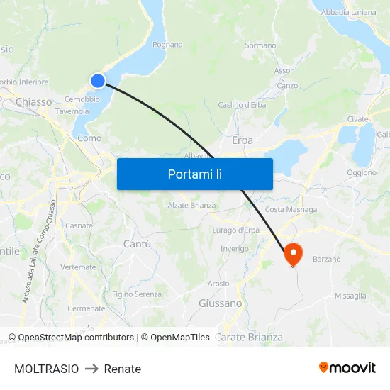 MOLTRASIO to Renate map