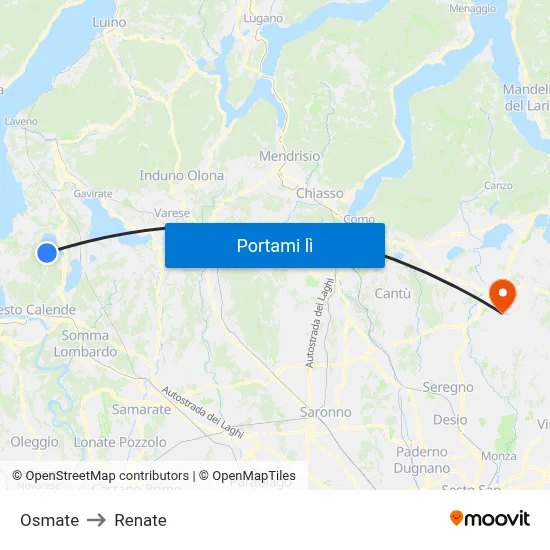 Osmate to Renate map