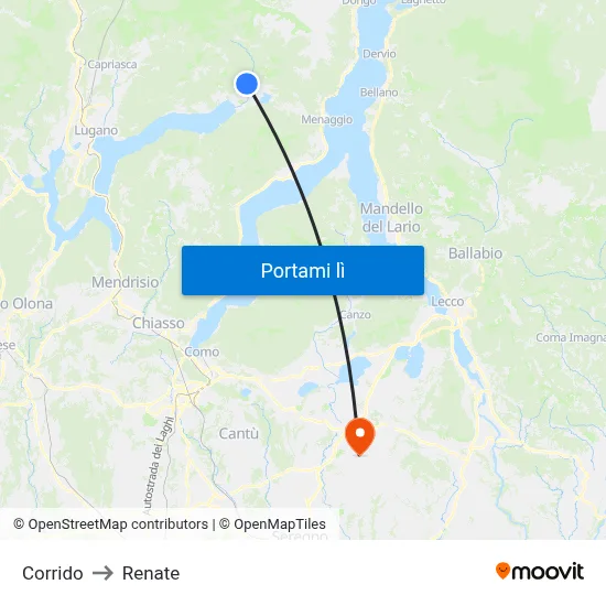 Corrido to Renate map
