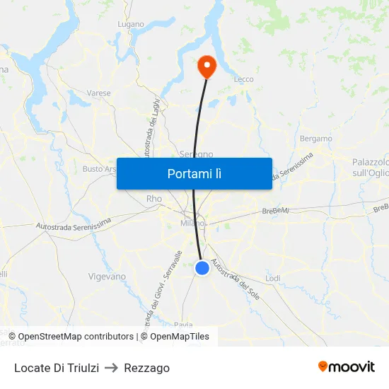 Locate Di Triulzi to Rezzago map