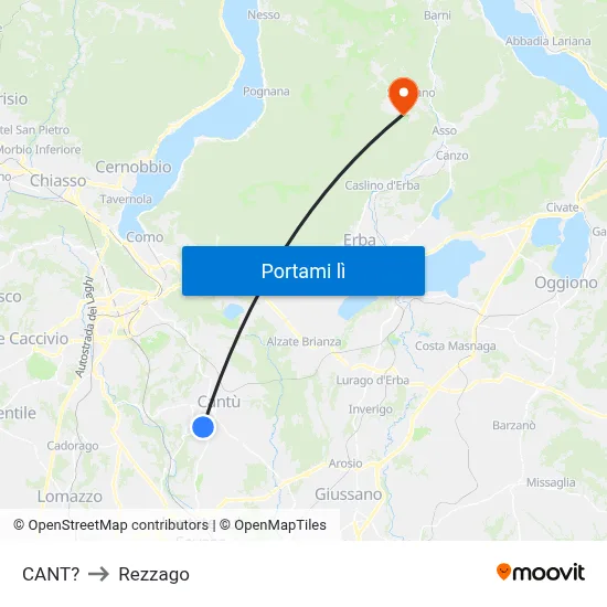 CANT? to Rezzago map