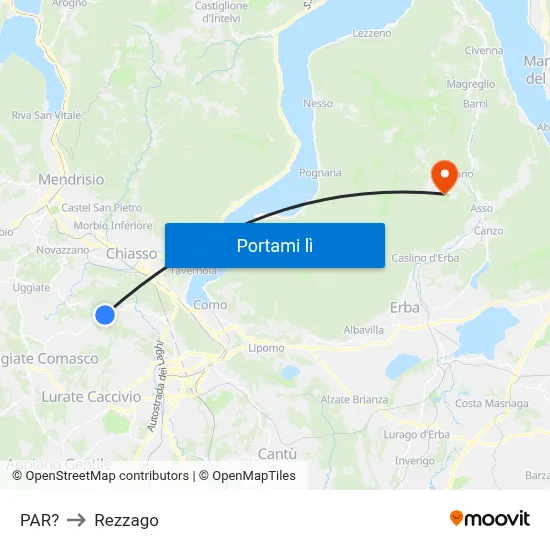 PAR? to Rezzago map