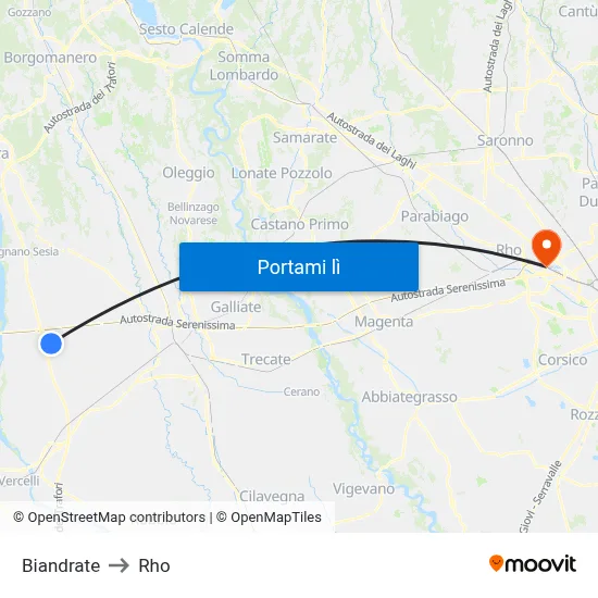 Biandrate to Rho map