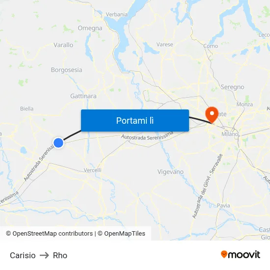 Carisio to Rho map