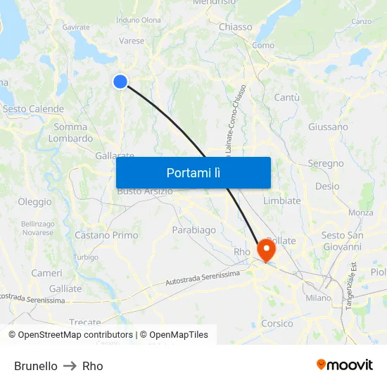 Brunello to Rho map