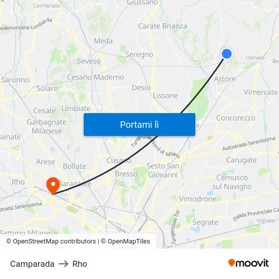 Camparada to Rho map