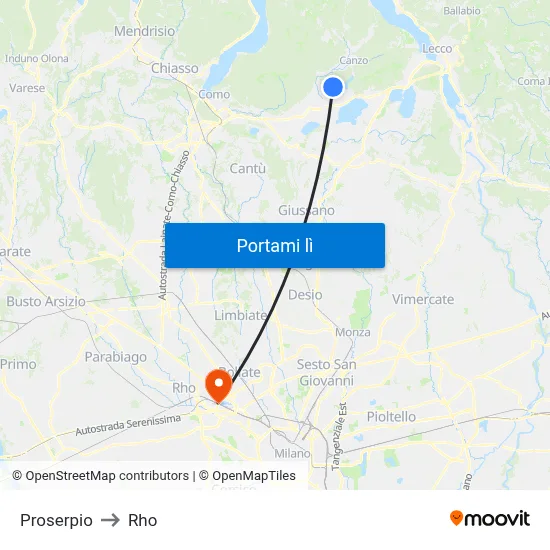 Proserpio to Rho map