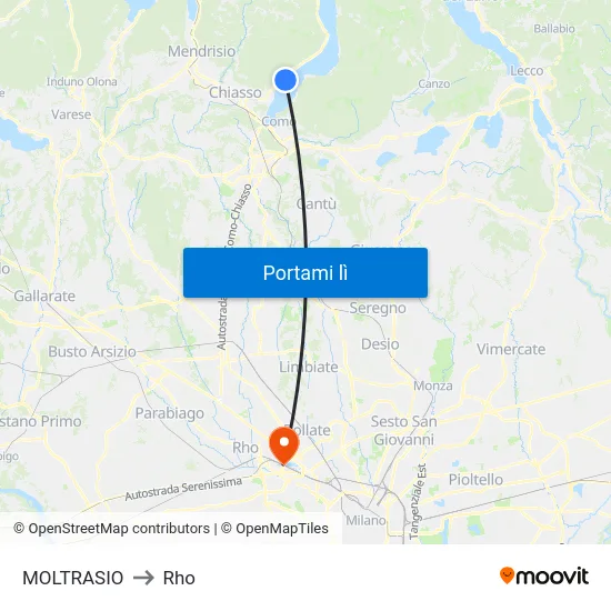 MOLTRASIO to Rho map