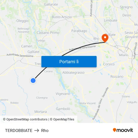 TERDOBBIATE to Rho map