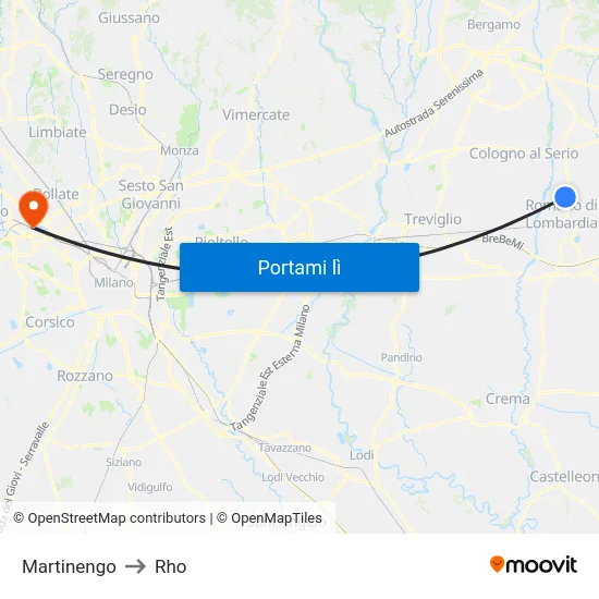 Martinengo to Rho map