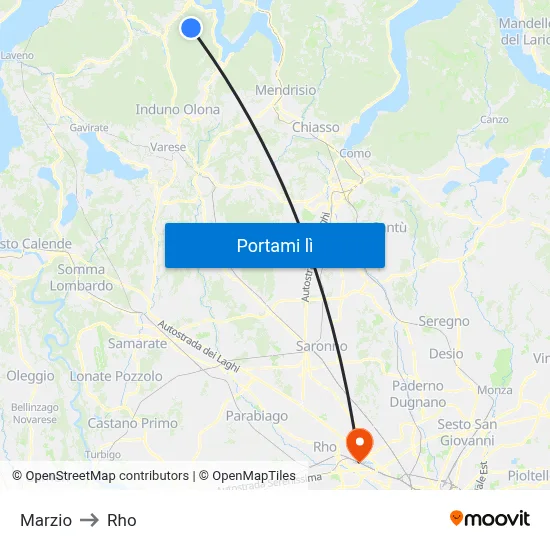 Marzio to Rho map