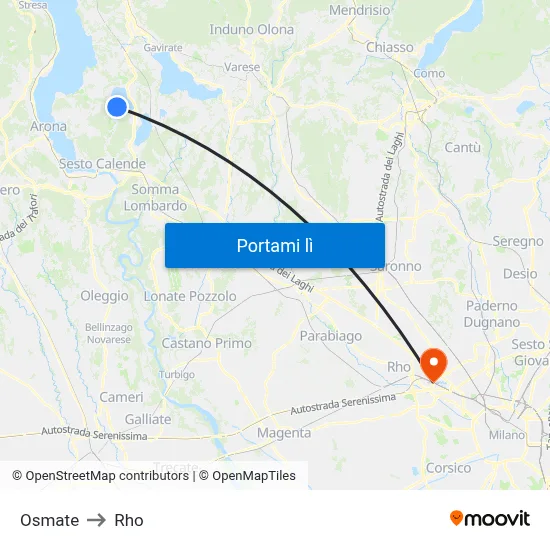 Osmate to Rho map