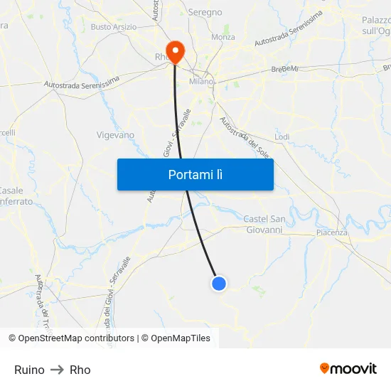 Ruino to Rho map
