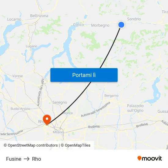 Fusine to Rho map