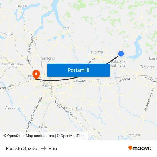 Foresto Sparso to Rho map