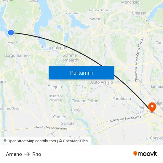 Ameno to Rho map