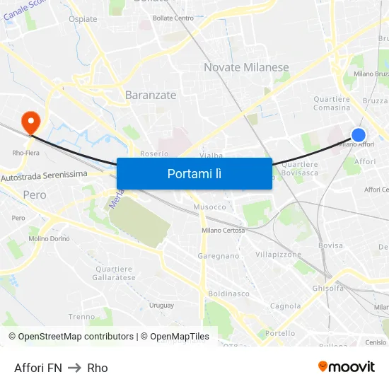 Affori FN to Rho map