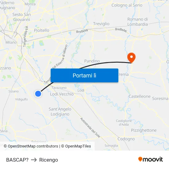 BASCAP? to Ricengo map
