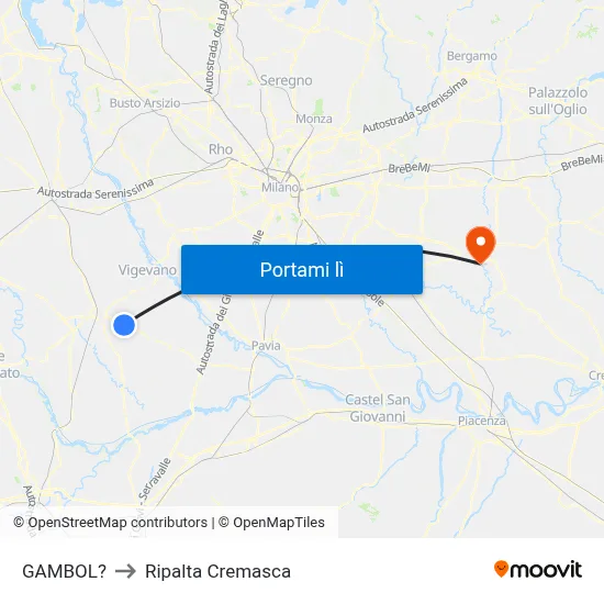 GAMBOL? to Ripalta Cremasca map