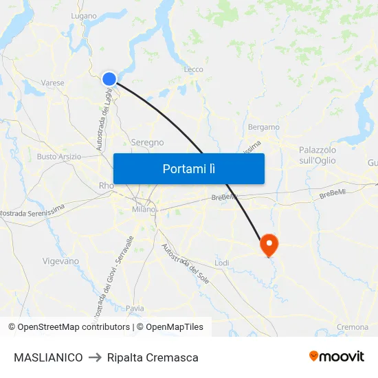 MASLIANICO to Ripalta Cremasca map