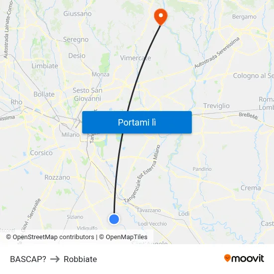 BASCAP? to Robbiate map