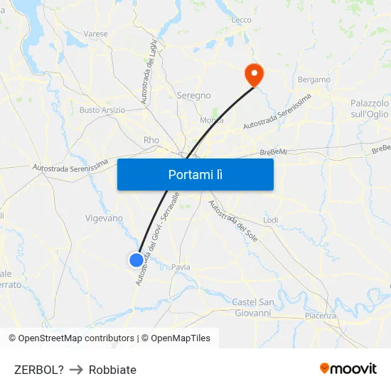 ZERBOL? to Robbiate map