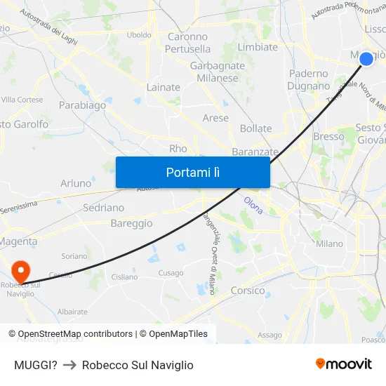 MUGGI? to Robecco Sul Naviglio map