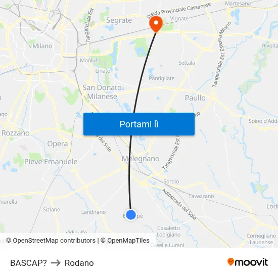 BASCAP? to Rodano map
