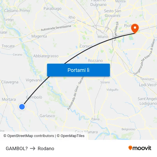 GAMBOL? to Rodano map