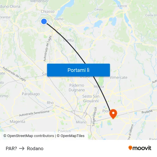 PAR? to Rodano map