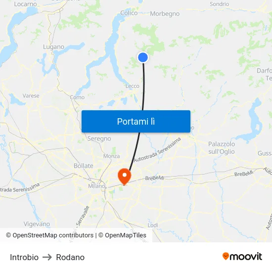 Introbio to Rodano map