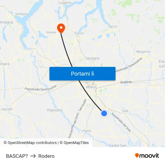 BASCAP? to Rodero map