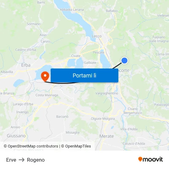 Erve to Rogeno map