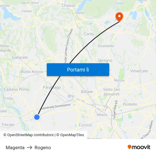 Magenta to Rogeno map