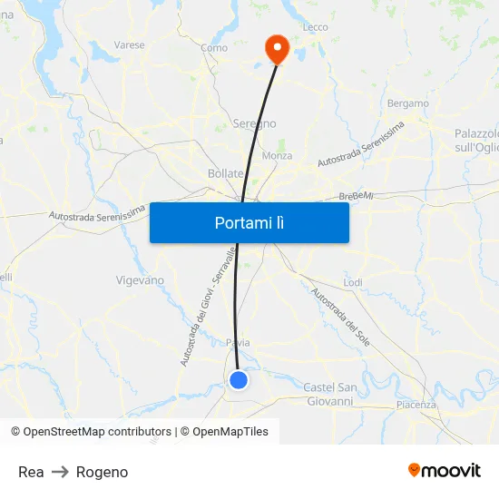 Rea to Rogeno map