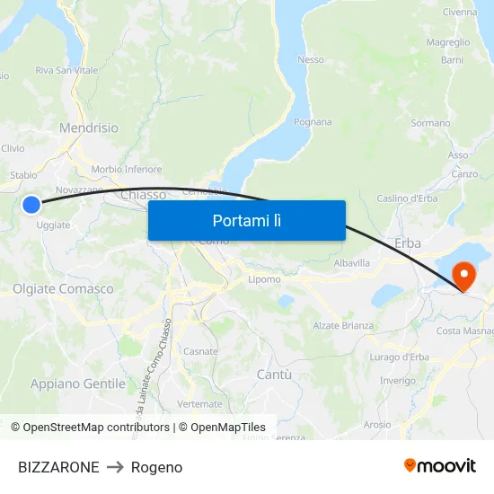 BIZZARONE to Rogeno map