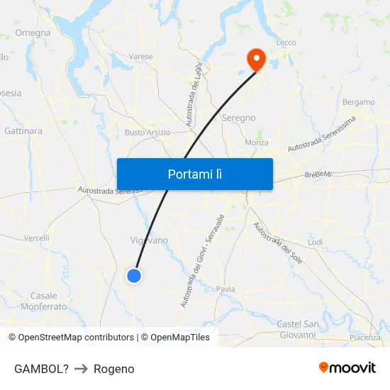 GAMBOL? to Rogeno map
