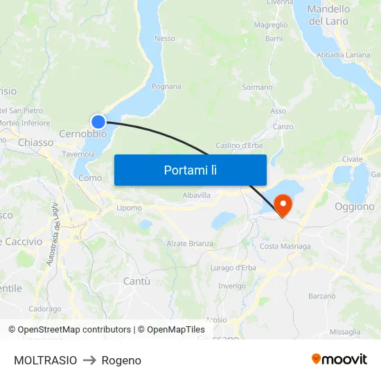 MOLTRASIO to Rogeno map