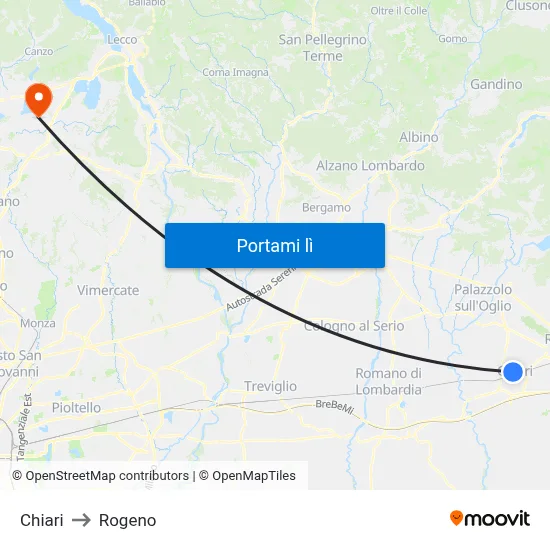 Chiari to Rogeno map